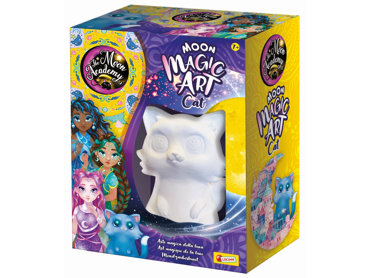 Gioco Creativo The Moon Academy Moon Magic Art - Cat - Multicolor, per Bambini da 7 Anni, Lisciani