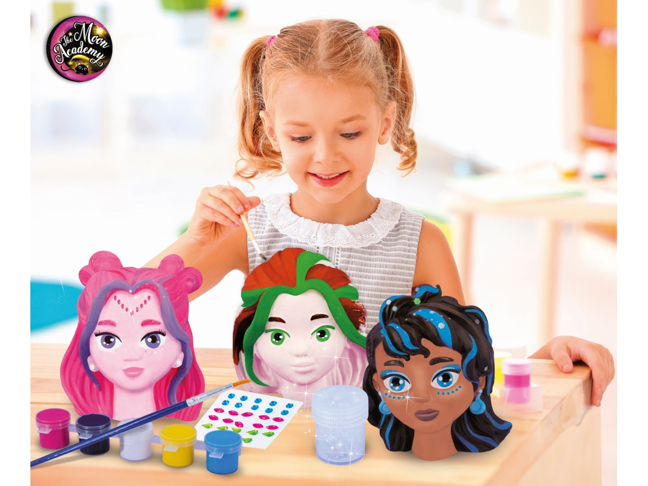 Gioco Creativo The Moon Academy Moon Magic Art - Girls - Multicolor, per Bambini da 7 Anni, Lisciani