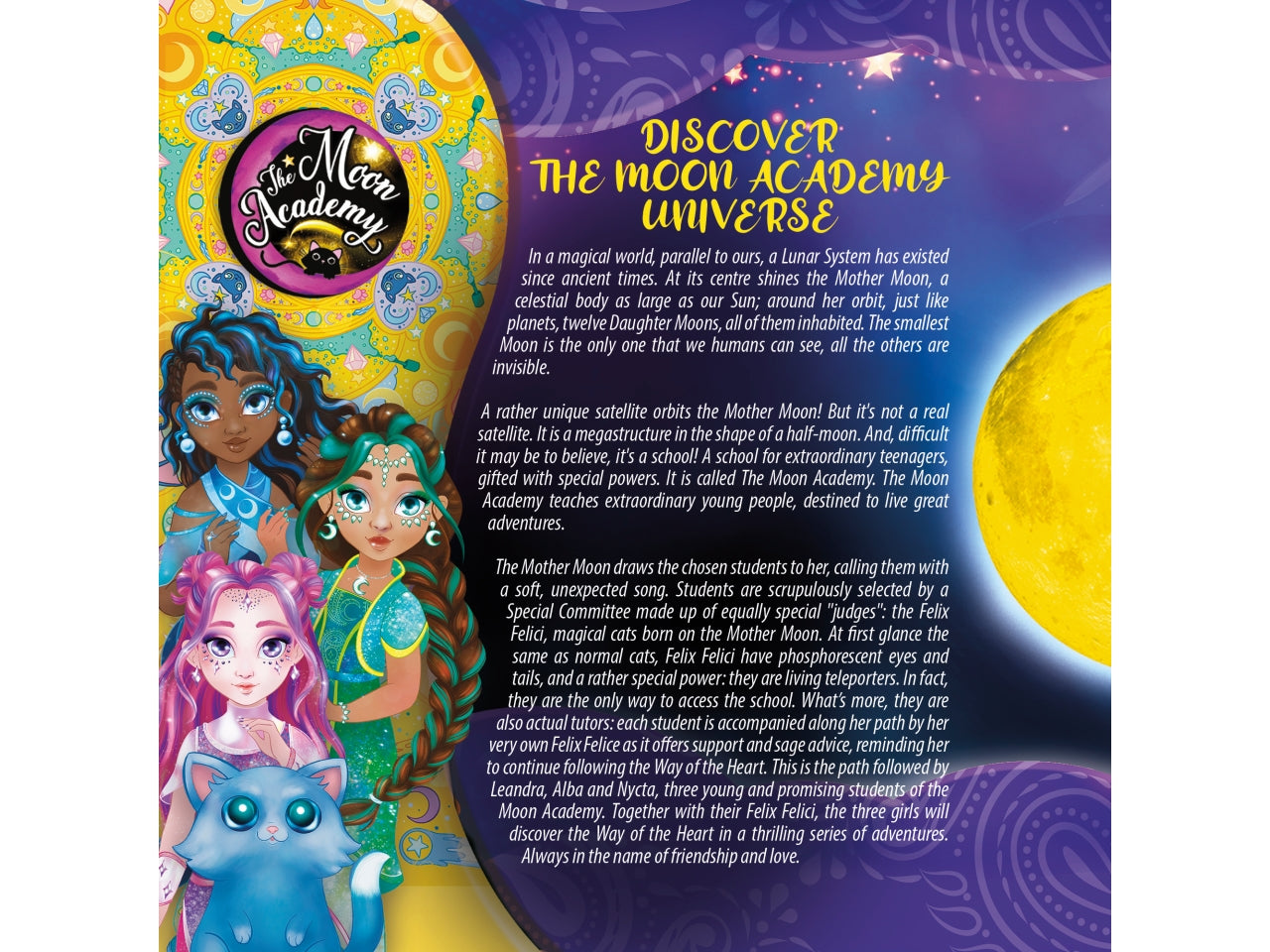 Gioco Creativo The Moon Academy Moon Magic Art - Girls - Multicolor, per Bambini da 7 Anni, Lisciani