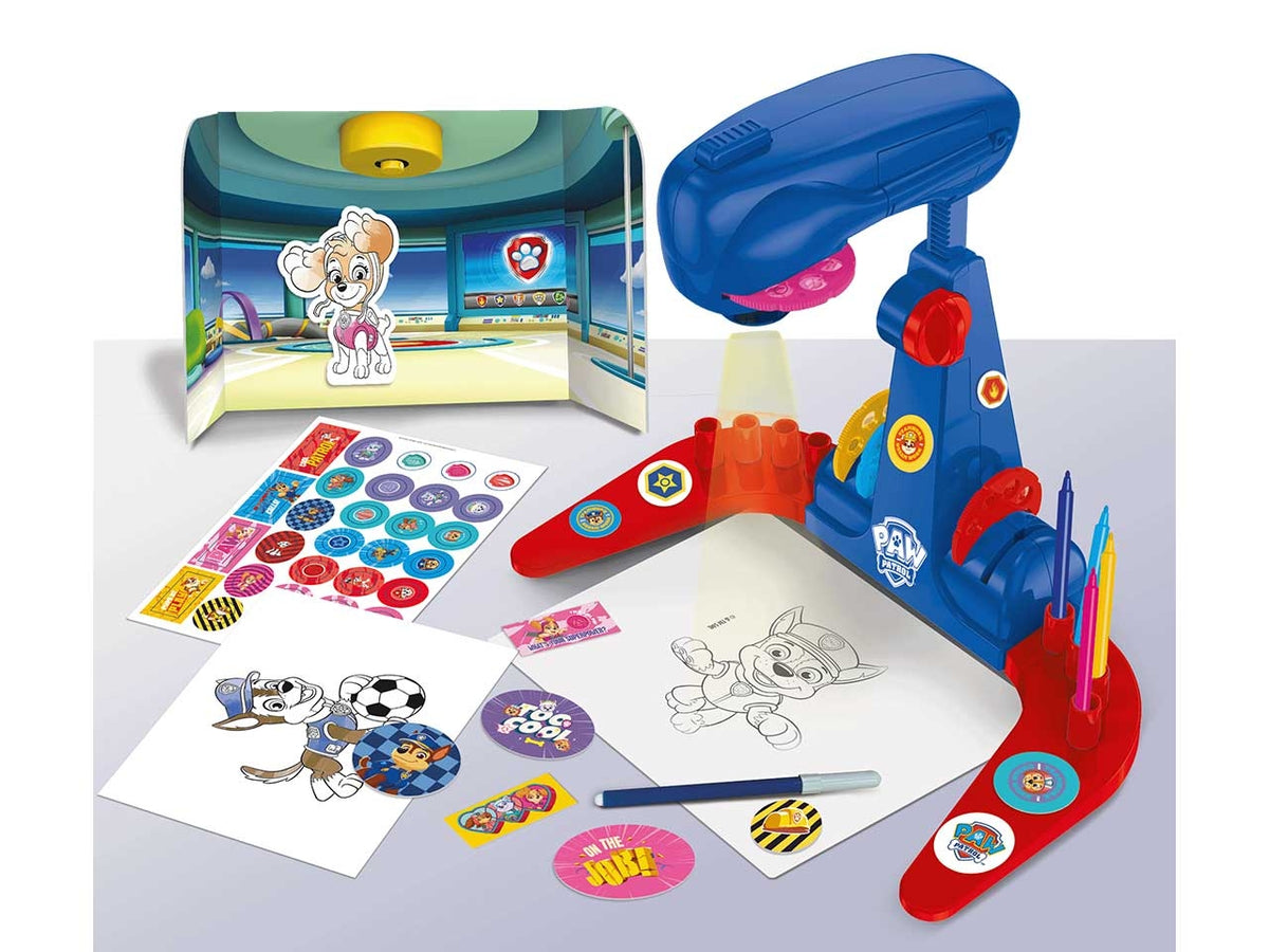 Gioco Creativo Paw Patrol Projector Drawing School - Multicolor, per Bambini da 4 Anni, Lisciani