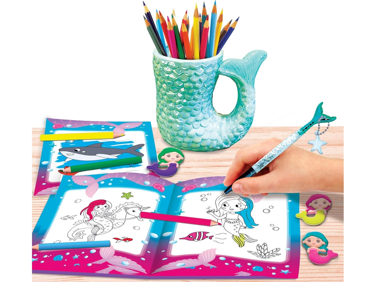 Kit per scrivania Sandy Colorando My Mermaid Desk etÃ  5+ | Lisciani