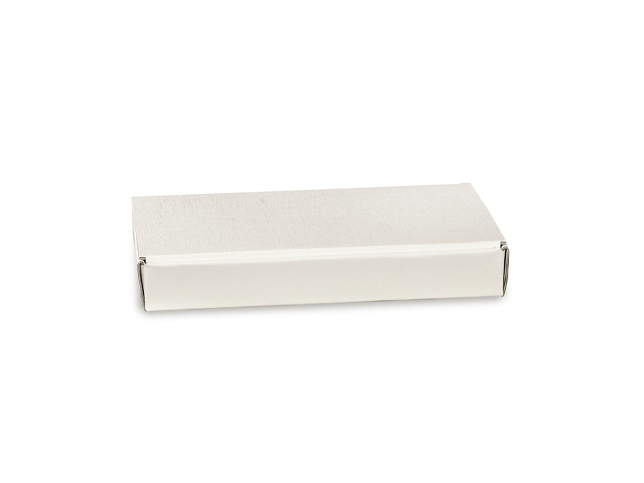 Scatola corn-on fibra bianco 22x17x3cm