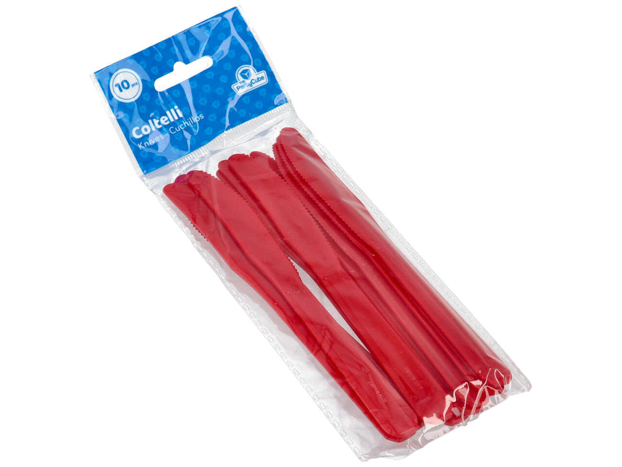Coltello rosso 10 pezzi
