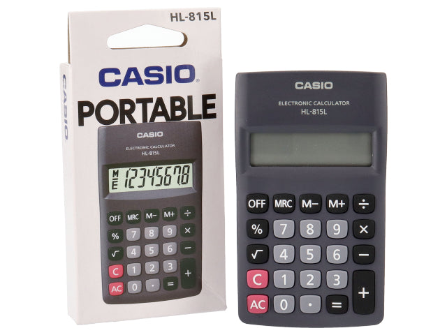 Calcolatrice Casio colore nero 6.95x11.8x1.8 cm