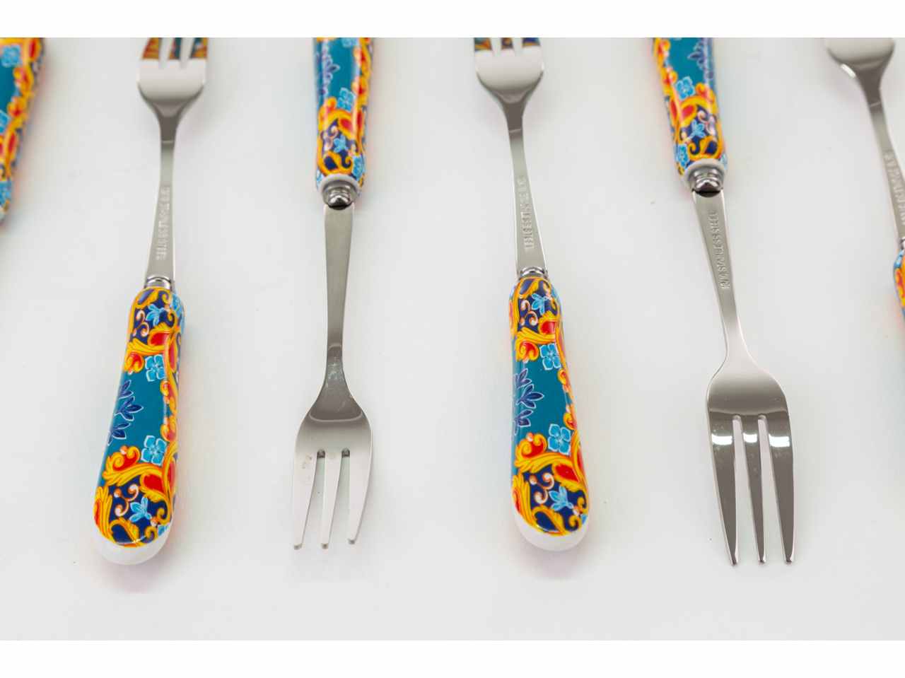 L.les jeaux sont faits forchettina 15cm 6 pezzi 54048