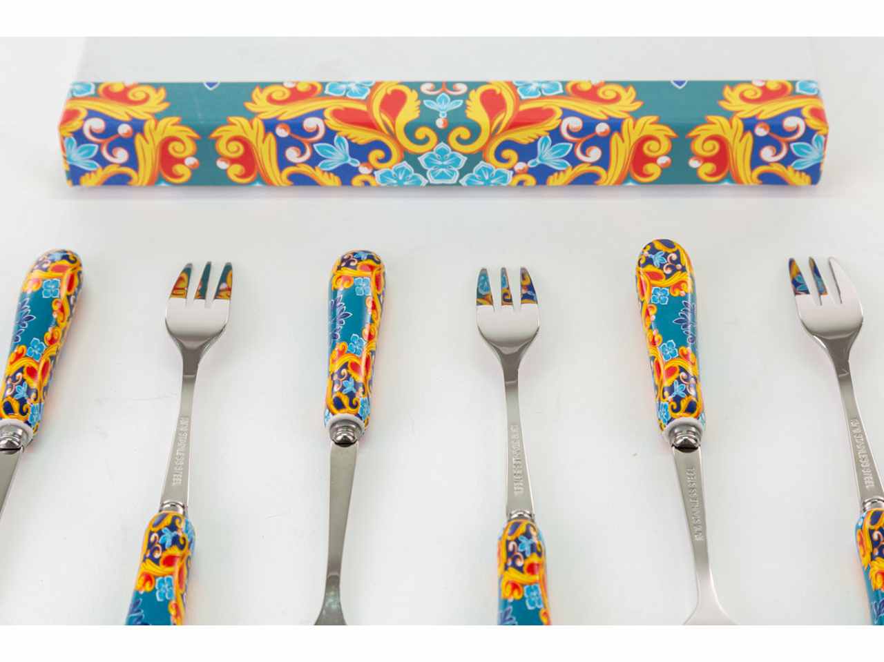 L.les jeaux sont faits forchettina 15cm 6 pezzi 54048