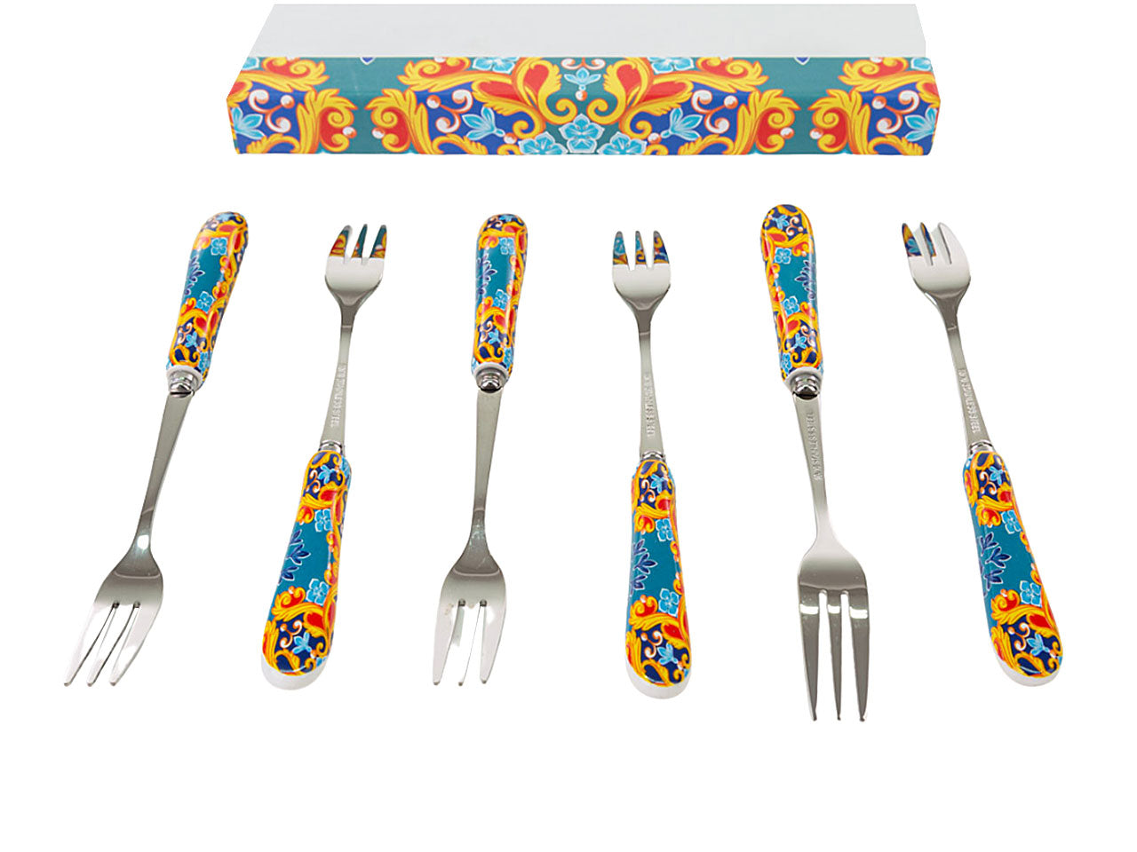 L.les jeaux sont faits forchettina 15cm 6 pezzi 54048