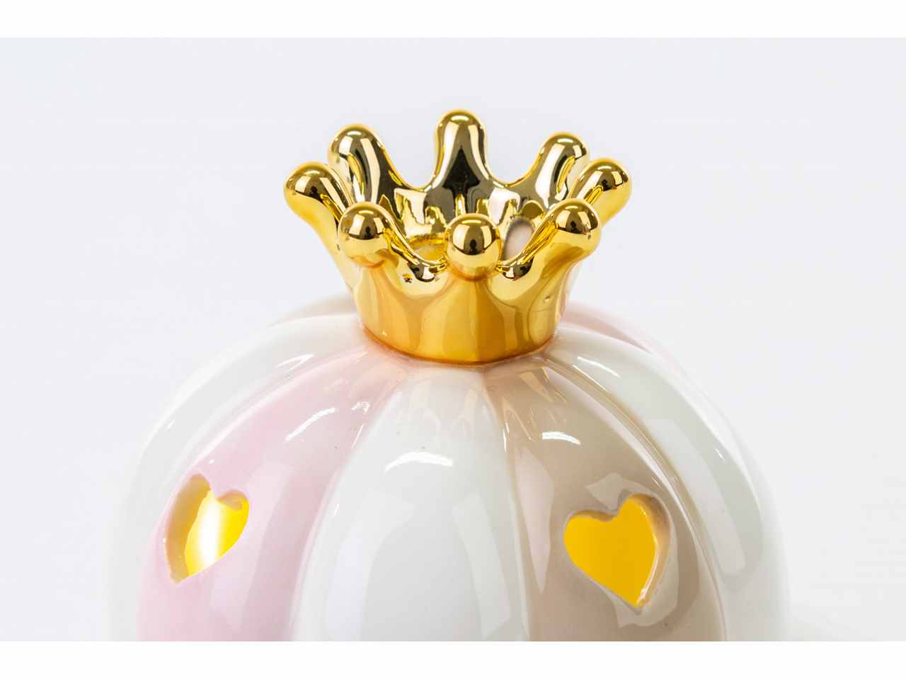 Carrozza led porc.rosa 12,5x7xh.10cm 54143