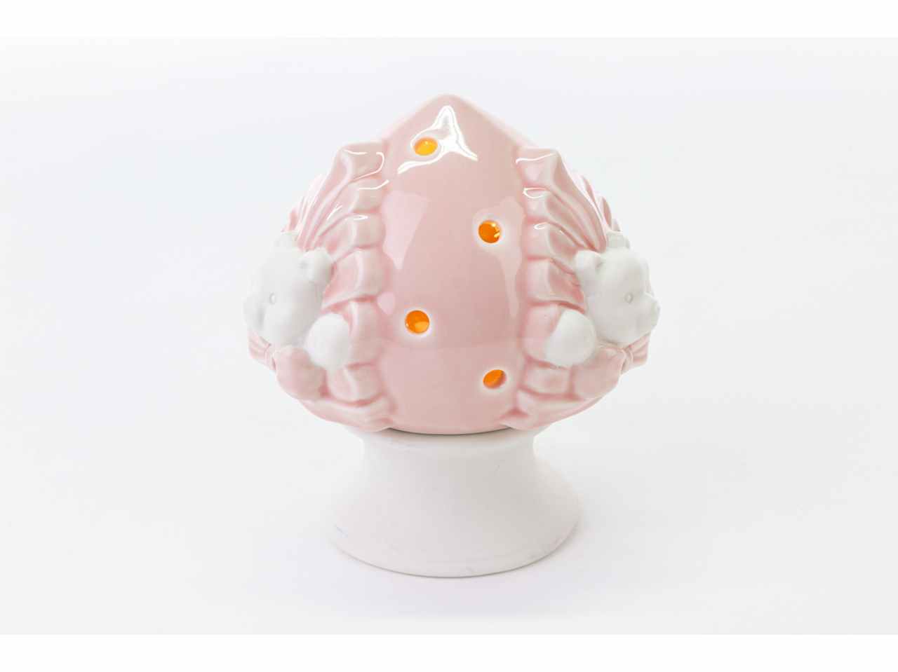 Pomo orsetto porc.rosa 11x11xh.13 54285
