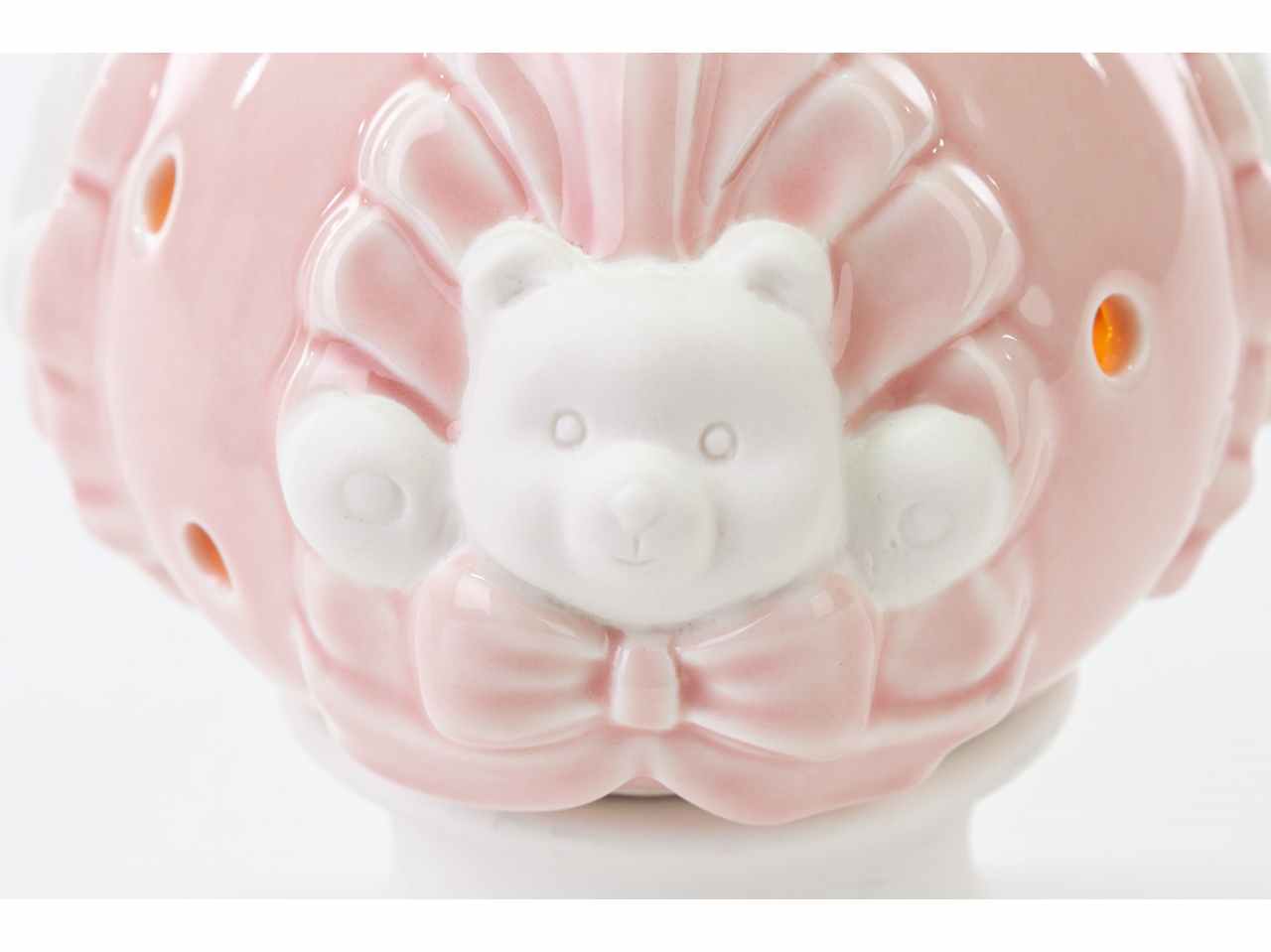 Pomo orsetto porc.rosa 11x11xh.13 54285