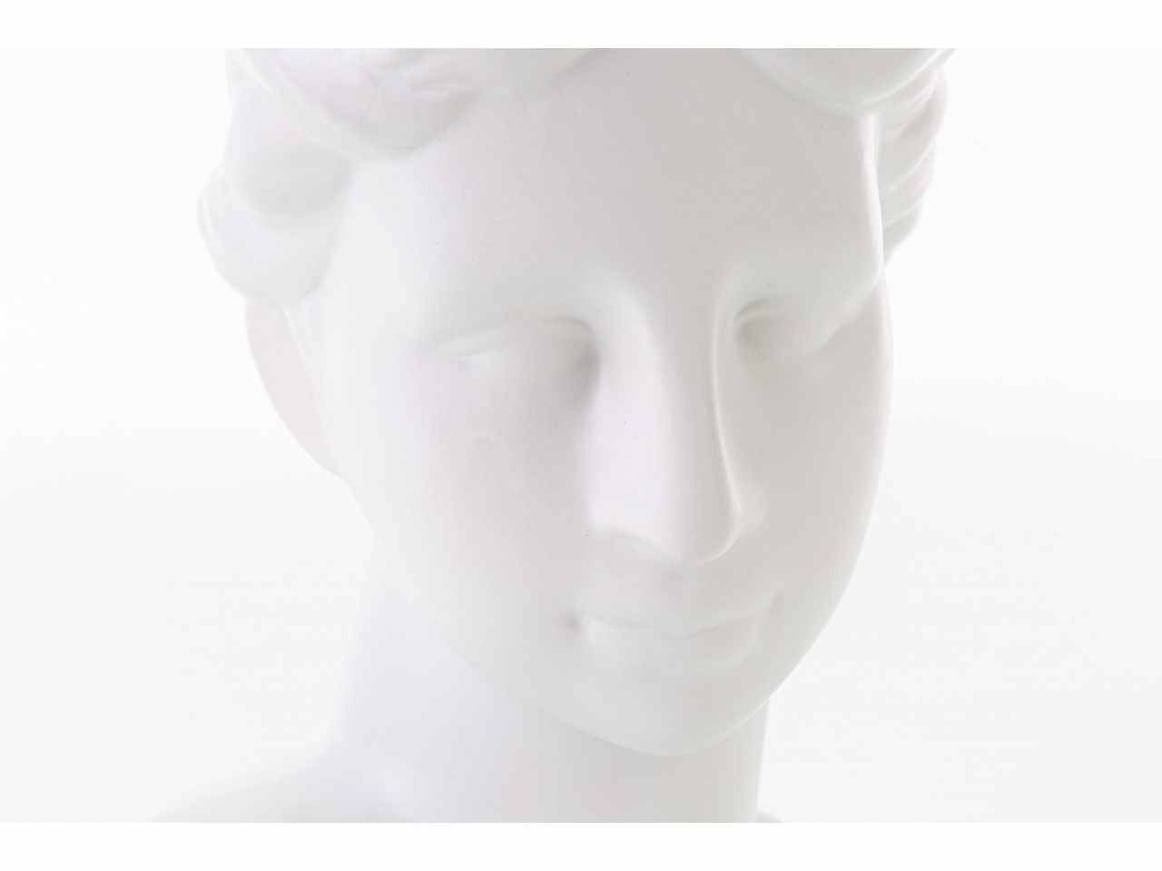 Vaso testa donna bianco 19x16xh27cm 54356 $