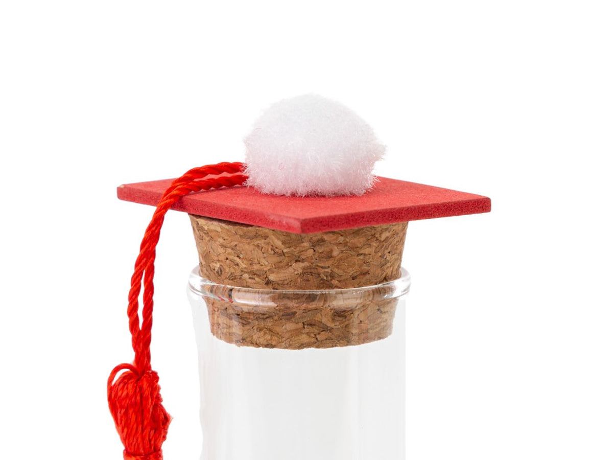 Provetta in vetro per laurea 2,5xh.12,5cm