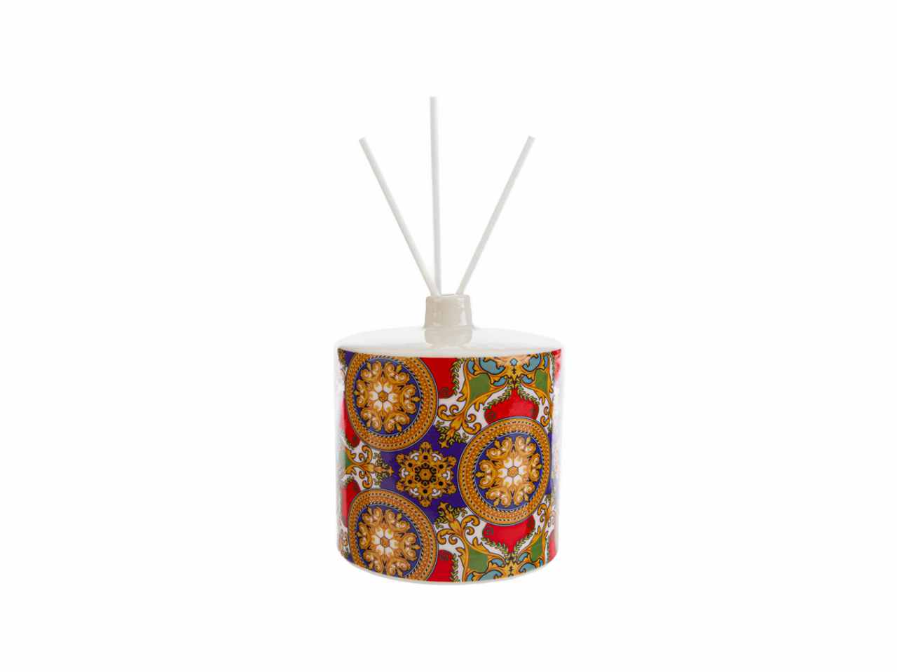 Profumatore tondo royal carousel con astuccio e bacchette 11,5x11,5xh.13,5cm