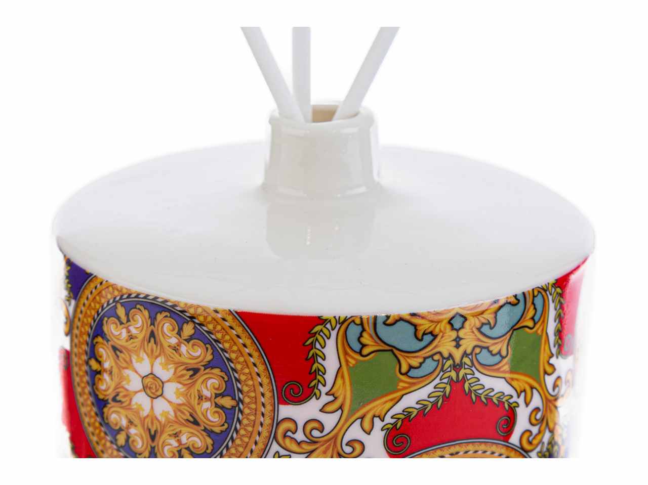 Profumatore tondo royal carousel con astuccio e bacchette 11,5x11,5xh.13,5cm