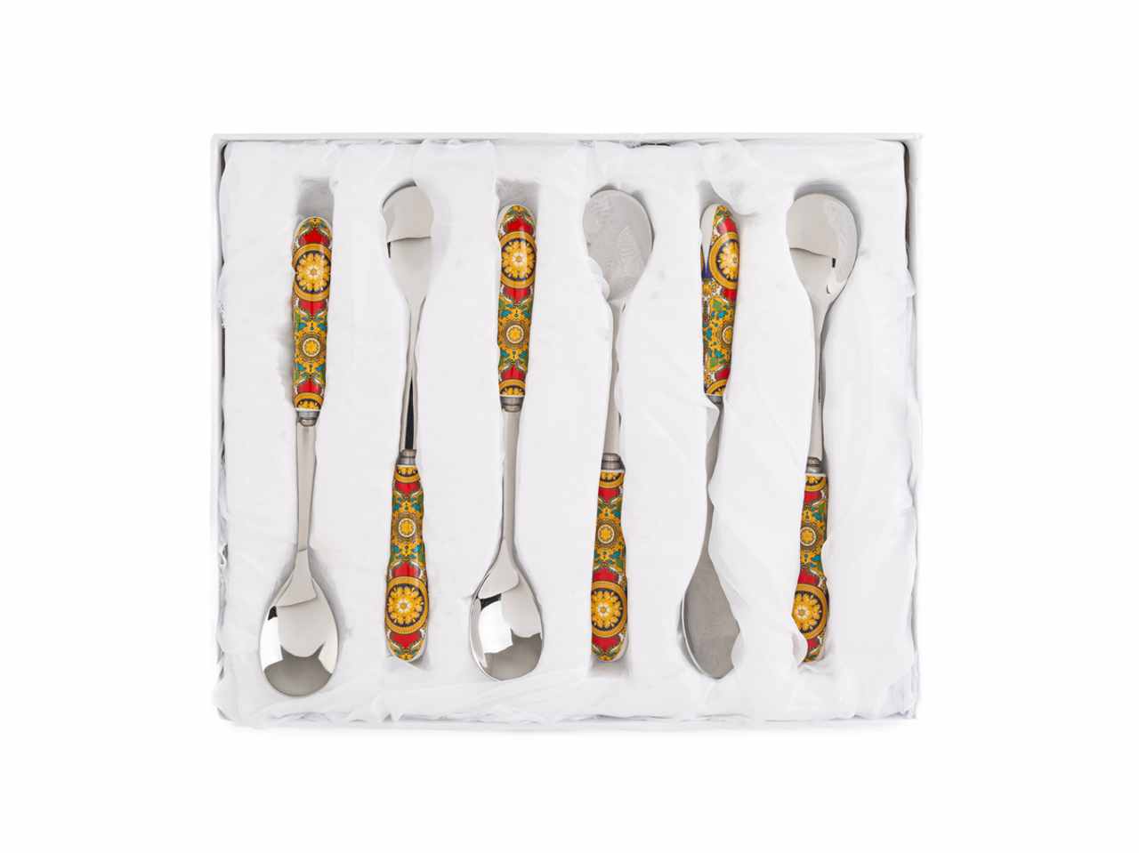 Cucchiaini royal carousel set da 6 pezzi con astuccio 15 cm