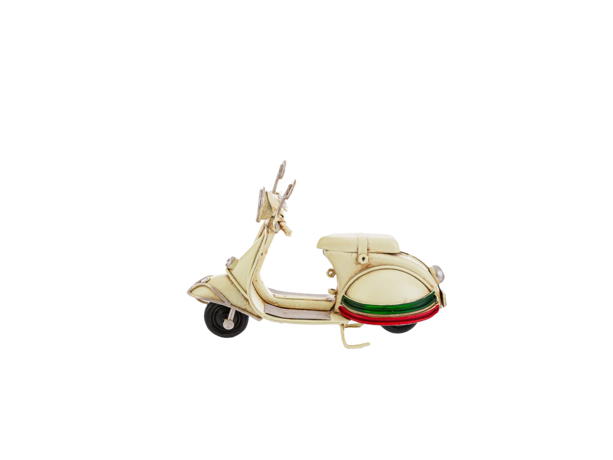 Vespa modellino decorativo in metallo beige 11,5x7 cm - Le Stelle