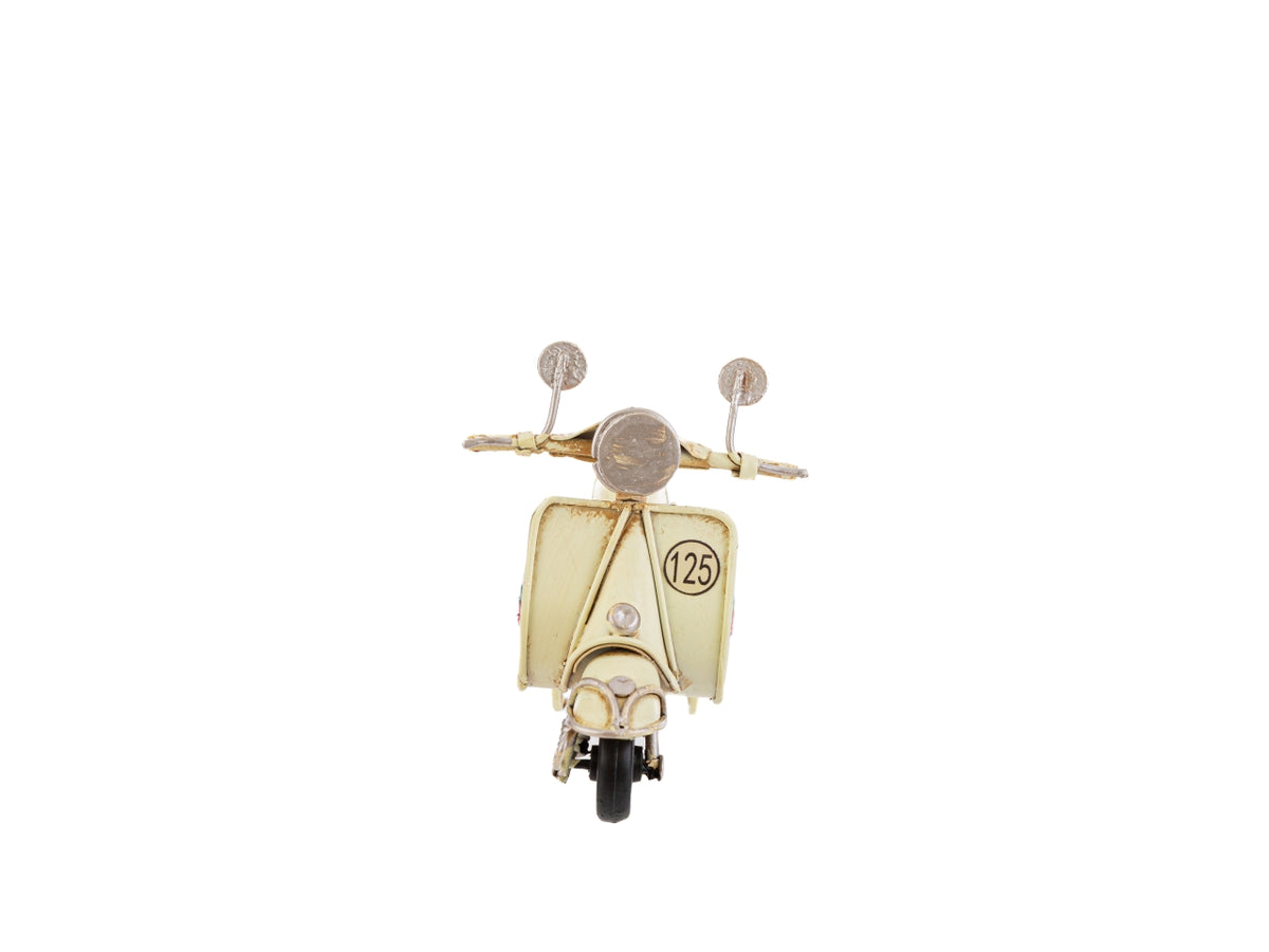 Vespa modellino decorativo in metallo beige 11,5x7 cm - Le Stelle