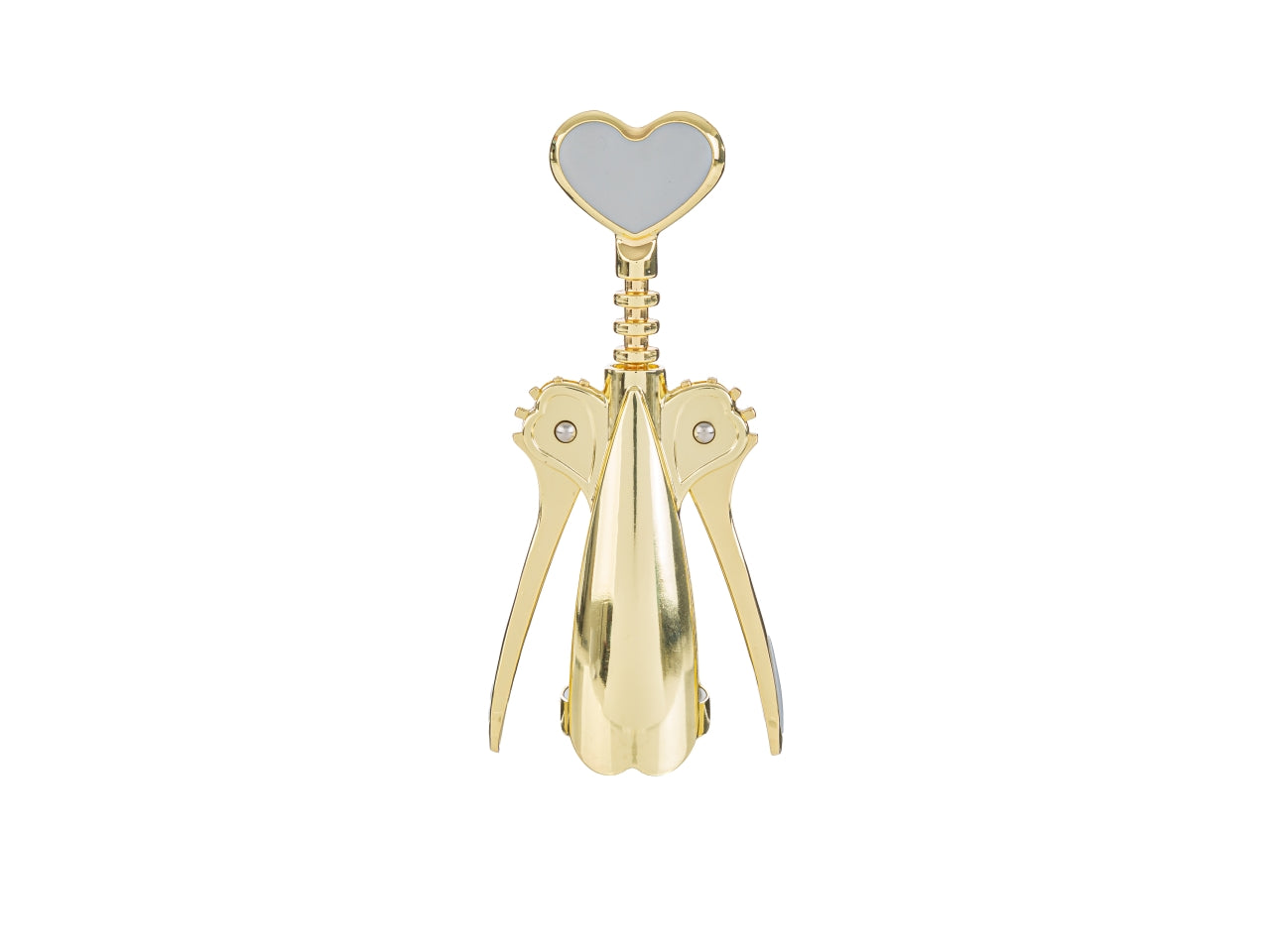 Apribottiglie in metallo colore oro astuccio misura 16cm