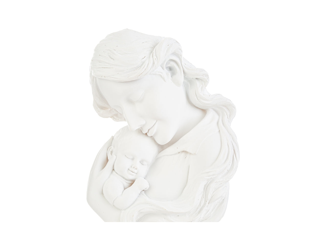 Maternita' in resina colore bianco misura 12,5x6,5cm