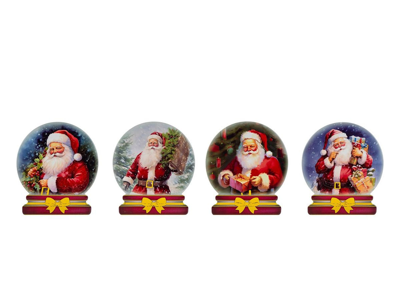 Calamita babbo natale 6,5x7,5cm in 4 assortimenti