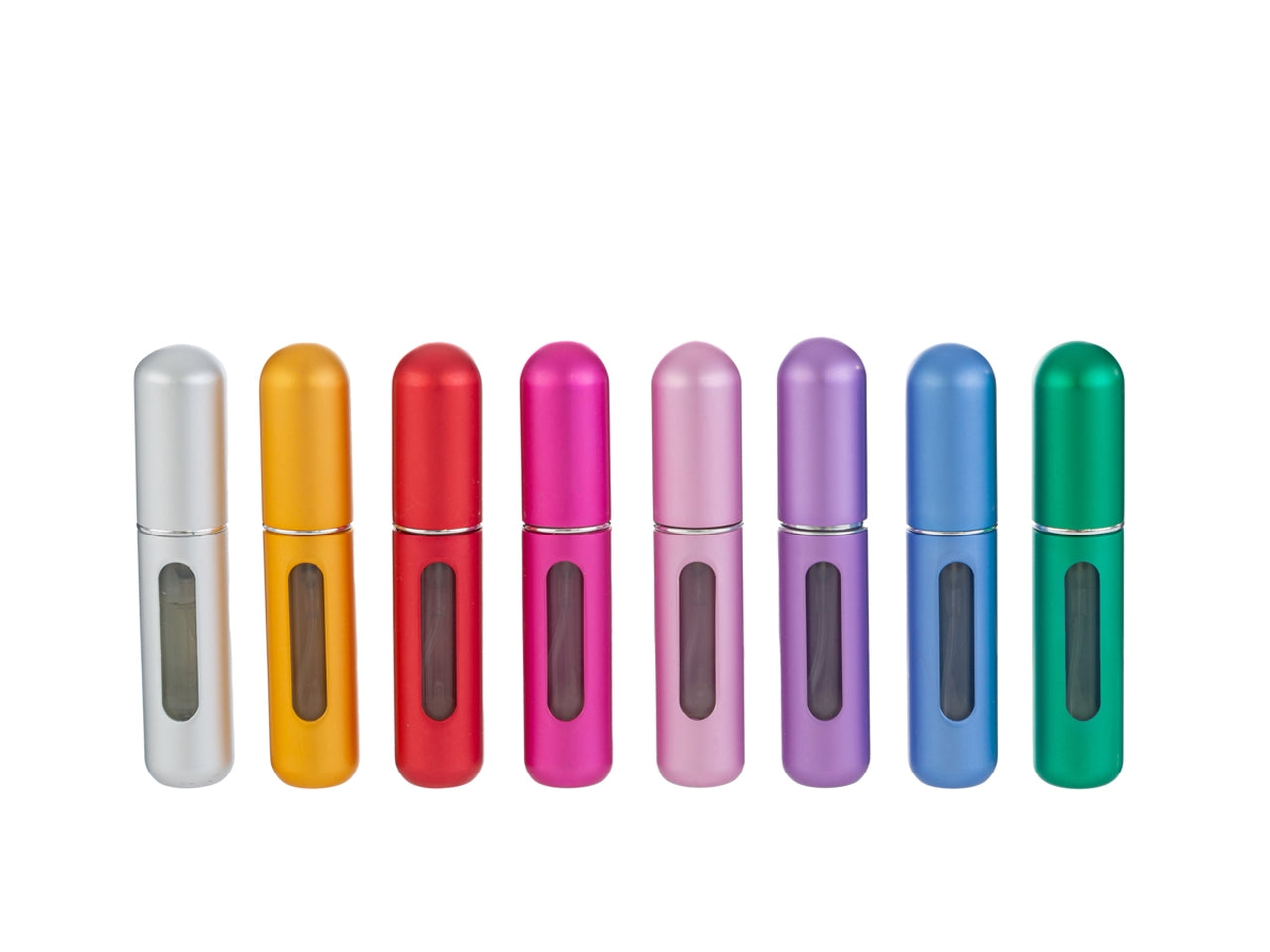Portaprofumo spray 5ml ricaricabile 8cm 8 colori assortiti