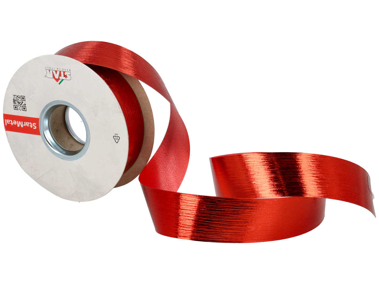 Nastro regalo rosso monocromatico 3,1cmx50mt - Star