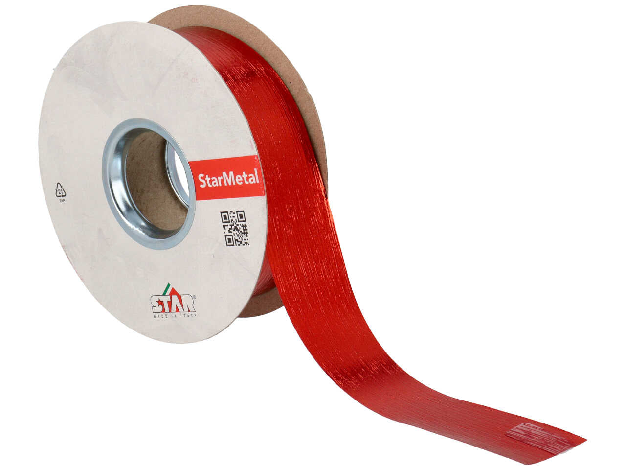 Nastro regalo rosso monocromatico 3,1cmx50mt - Star