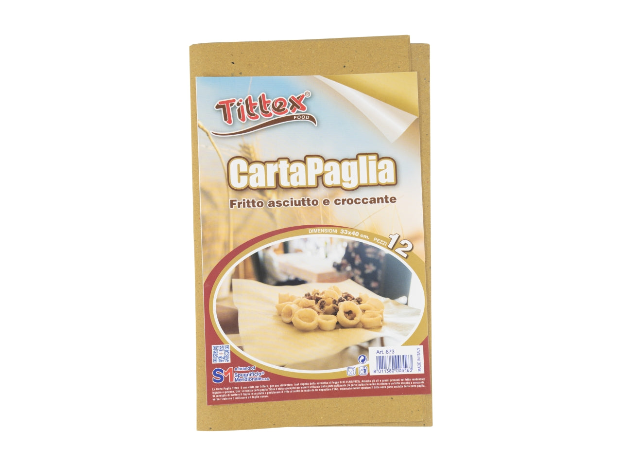 Carta per fritto 12 pezzi 873