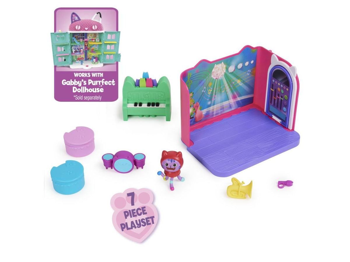 Gabby's Dollhouse le stanze della casa stanza della musica