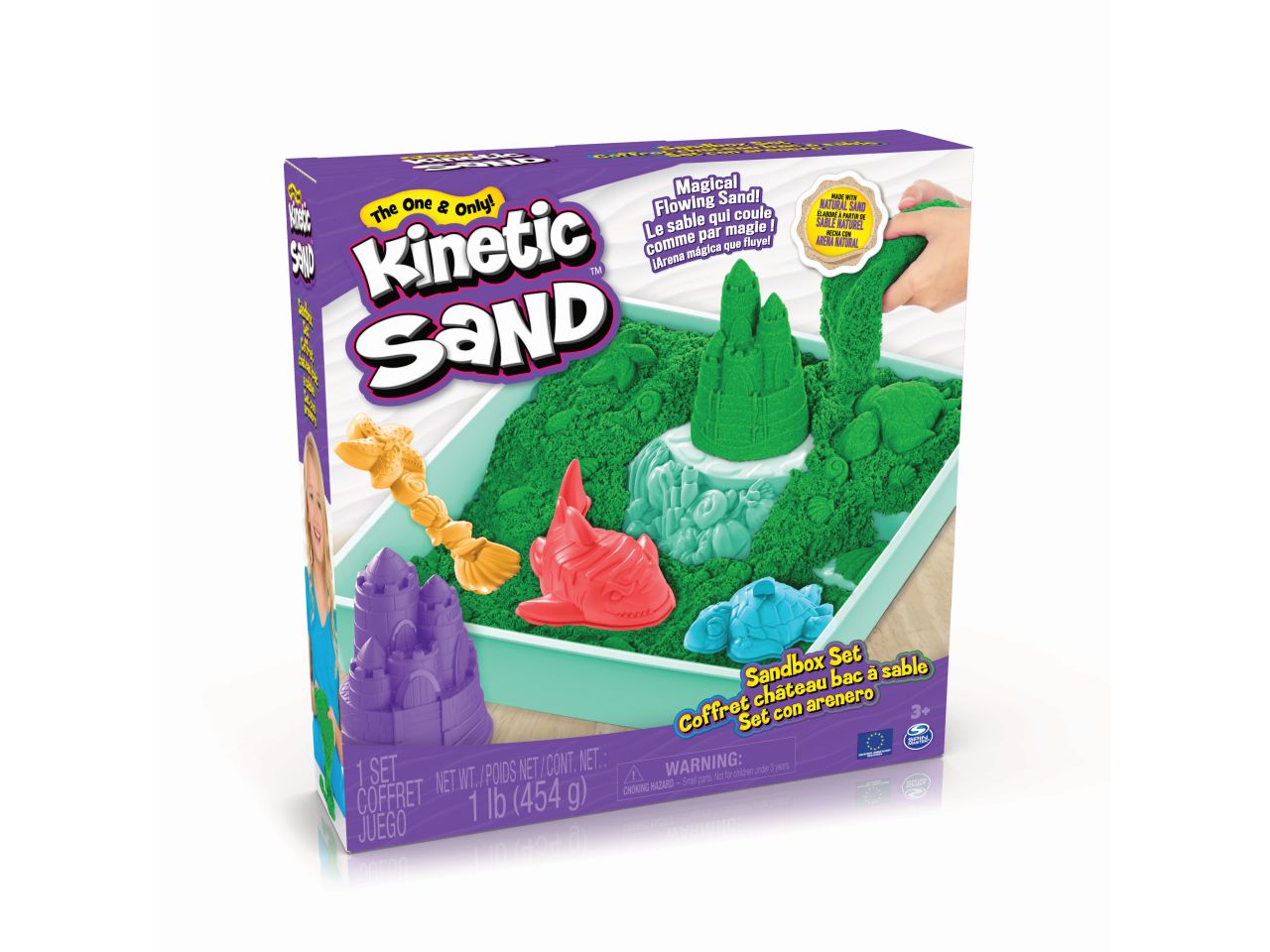 Kinetic sand playset castelli di sabbia assortito