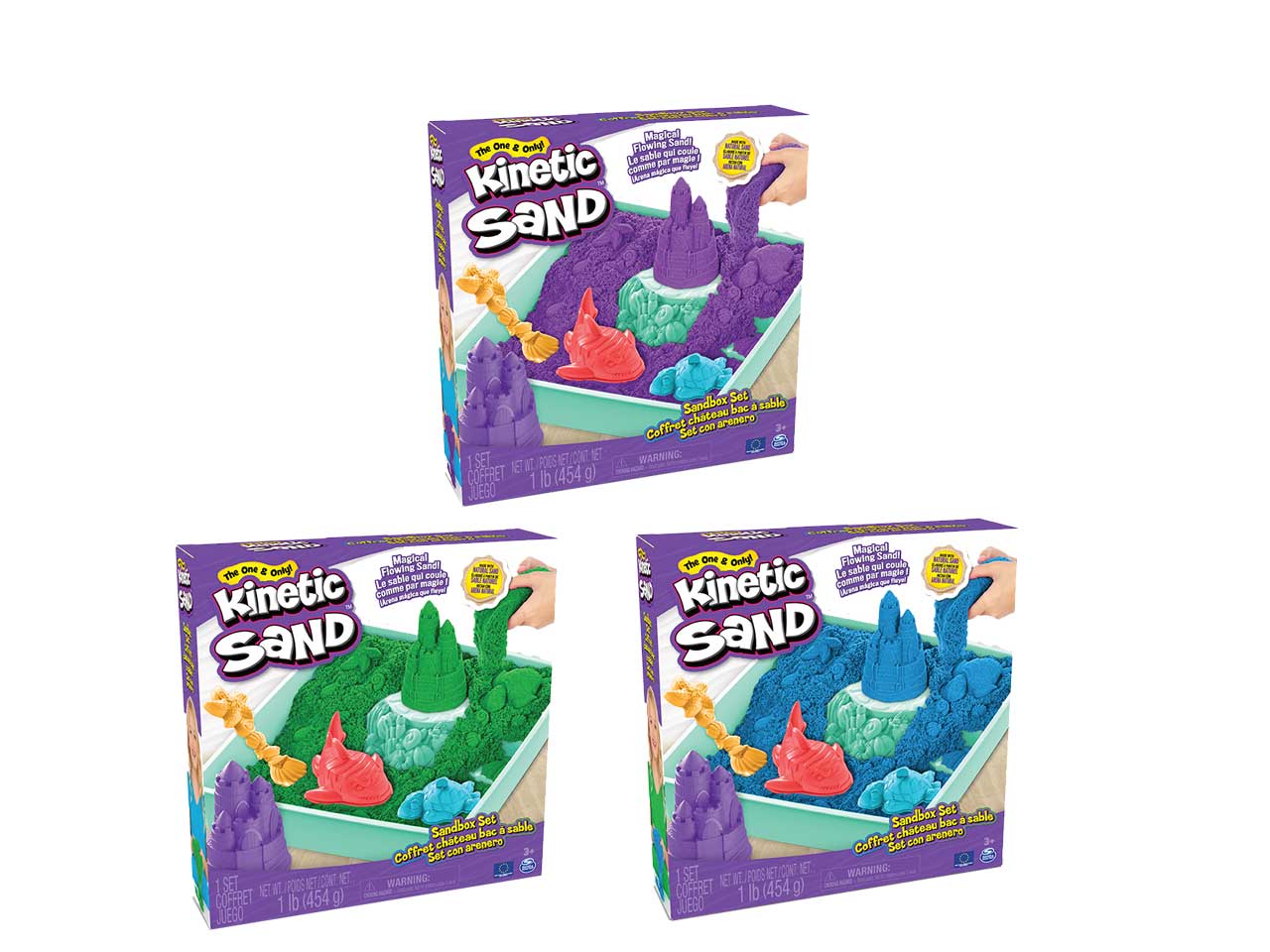 Kinetic sand playset castelli di sabbia assortito