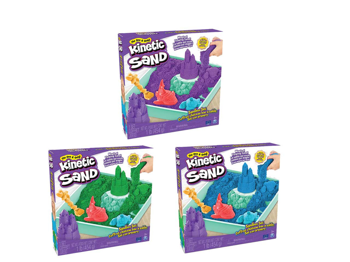 Kinetic sand playset castelli di sabbia assortito