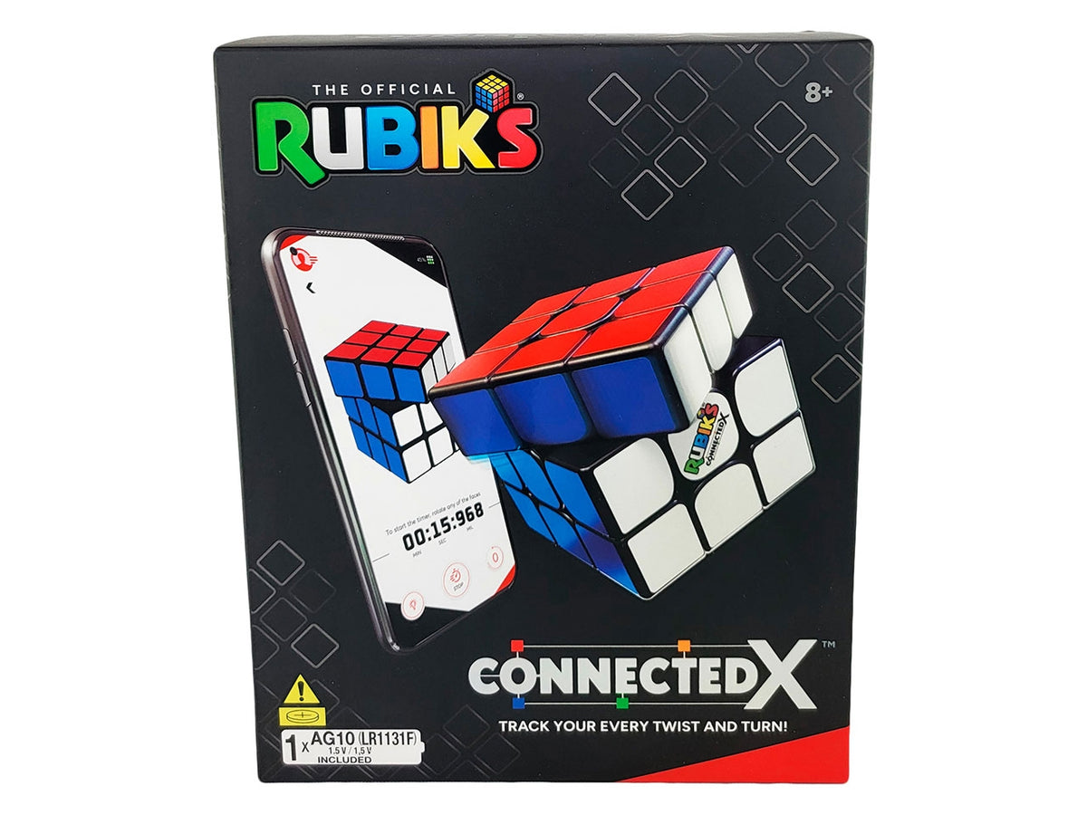 Cubo Rubik's 3x3 Connected X: Plastica Multicolore, Batteria LR1131F Inclusa, EtÃ  8+, Bluetooth Integrato, App Rubik's Connected - Spin Master