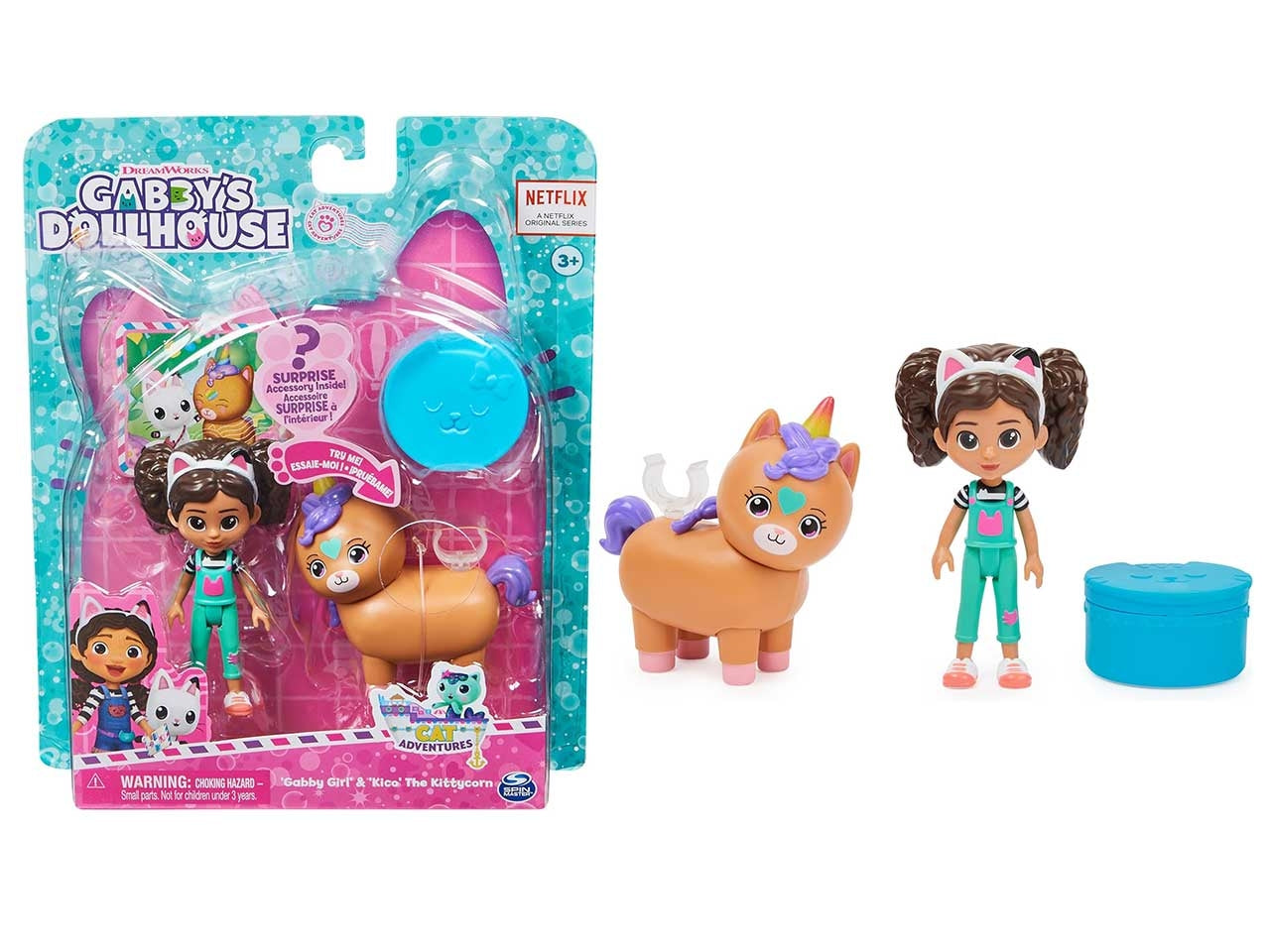 Gabby's Dollhouse e Kittycorn con scatola sorpresa, per bambine di 3+ anni - Spin Master