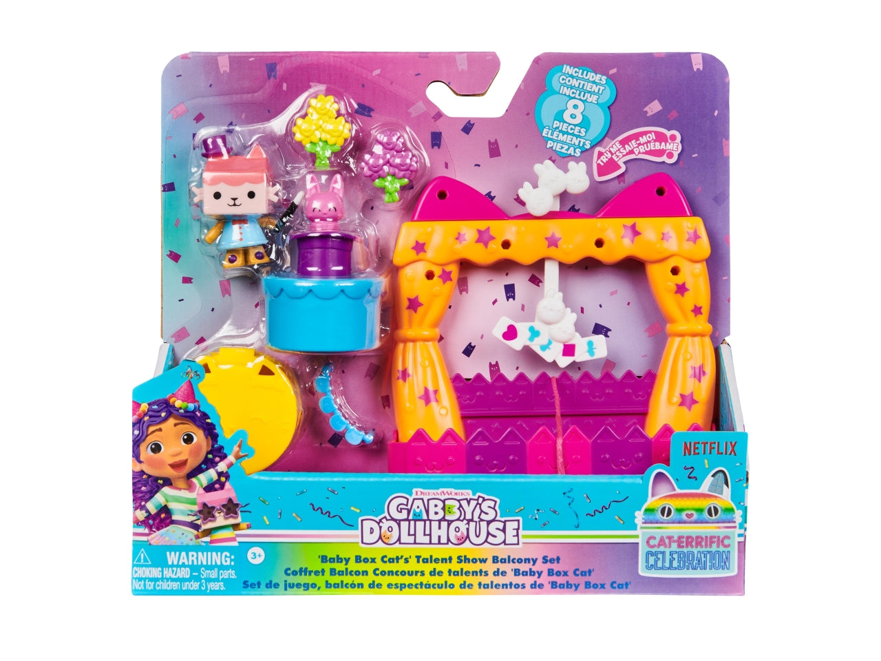 Gabby's Dollhouse i balconi della casa con personaggio, accessori e scatola a sorpresa per bambine di 3+ anni - Spin Master $