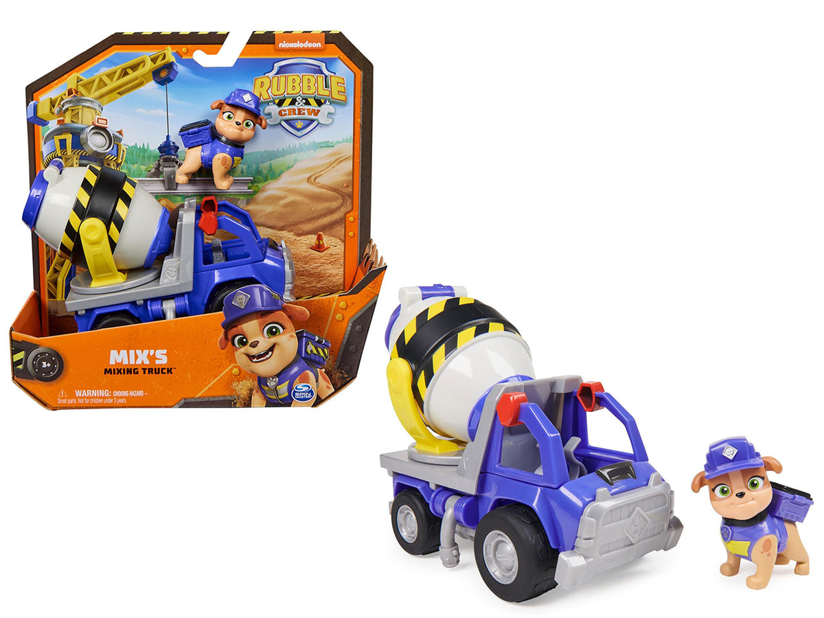 Rubble & Crew, betoniera di Mix con personaggio per bambini dai 3+ anni - Spin Master