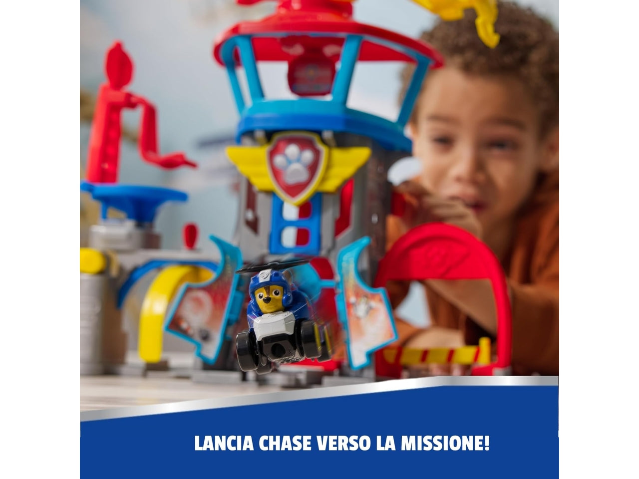 Paw patrol playset torre di controllo pup squad air rescue