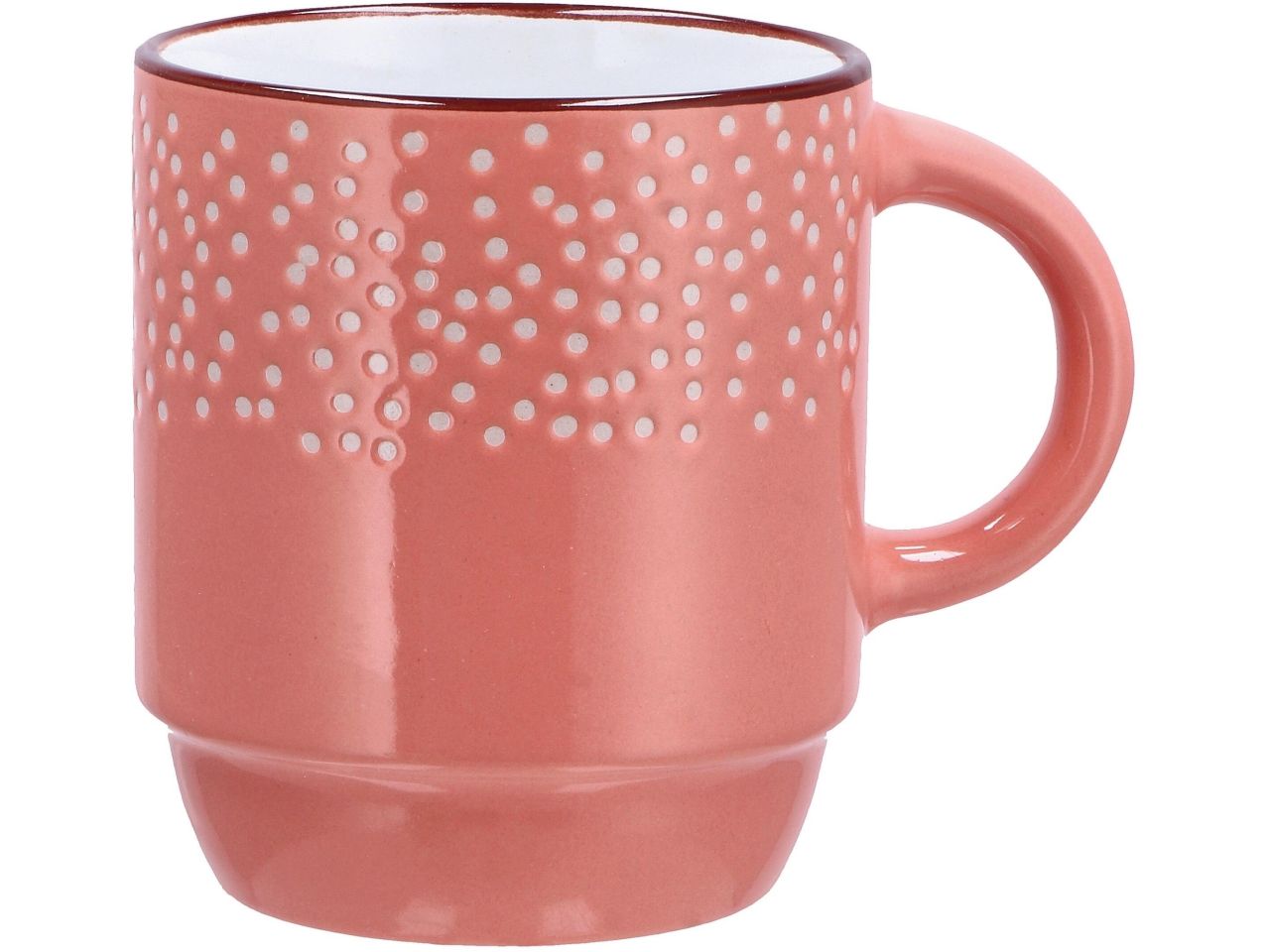 Tazza mug in ceramica in 4 colori assortiti d8xh9cm 280ml