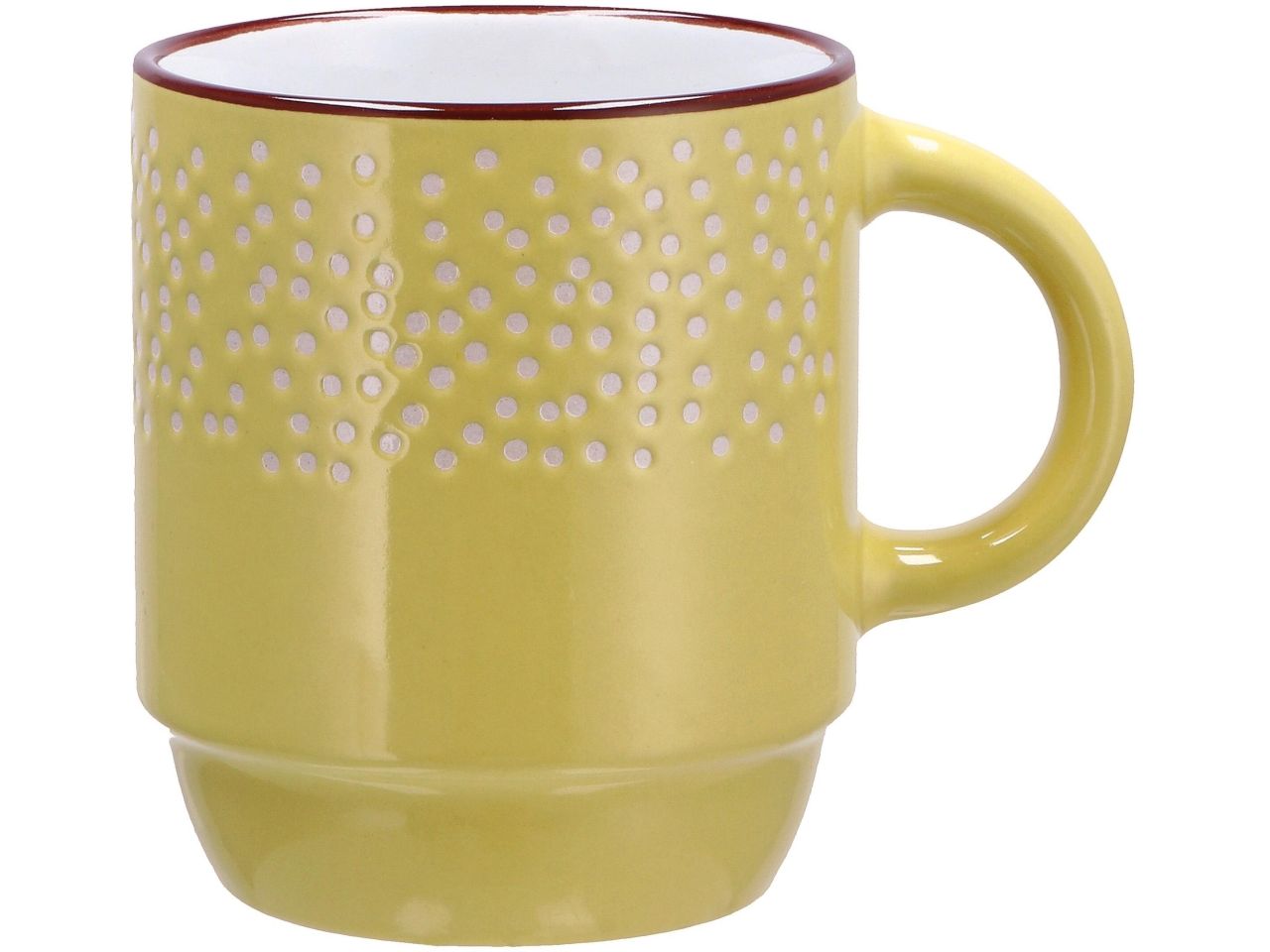 Tazza mug in ceramica in 4 colori assortiti d8xh9cm 280ml