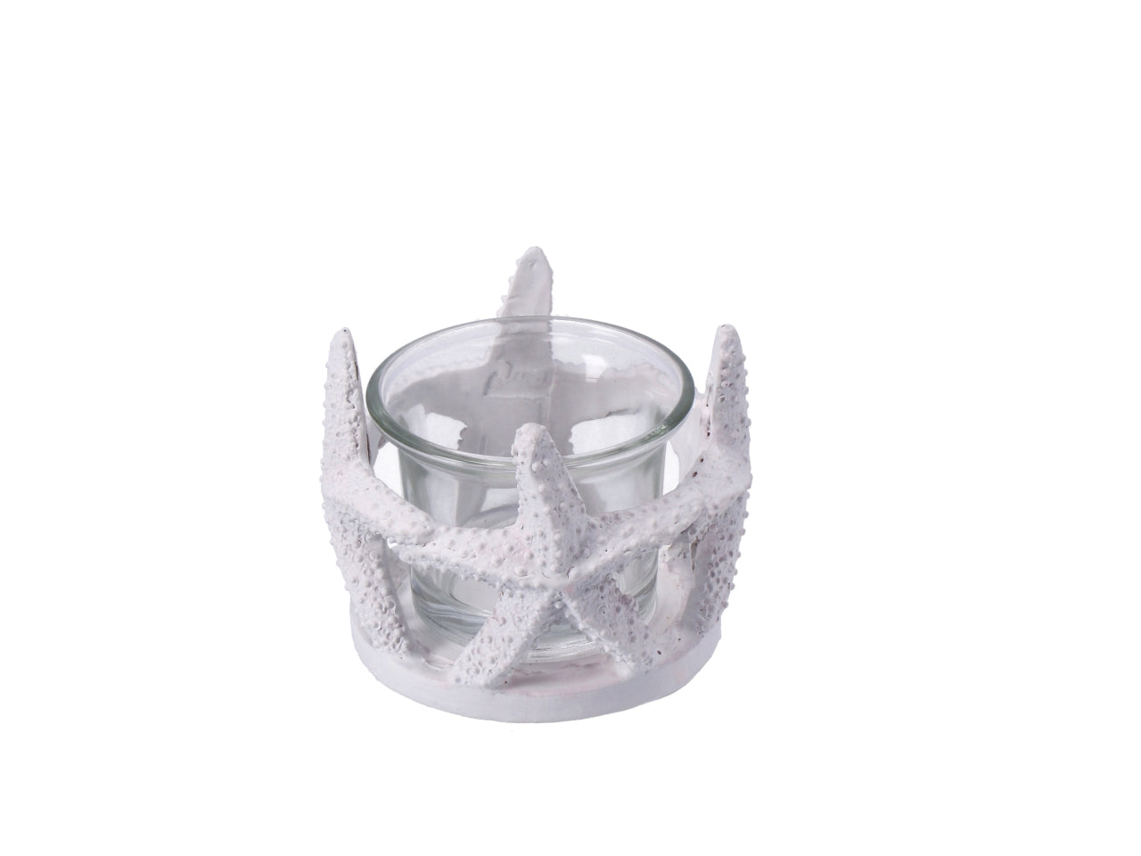 Porta tealight marinaro in resina e vetro in colori assortiti, 7,5xh.5cm - AD Trend -