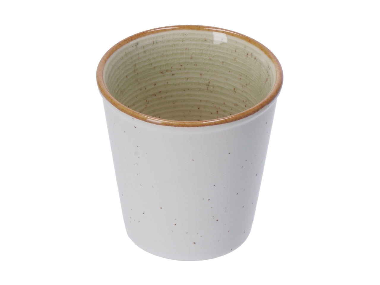 Set da 6 - Bicchieri per liquore in ceramica, multicolor stile scandinavo, lavorazione a rilievo, lavabile in lavastoviglie - d.7xh.7cm -  Star