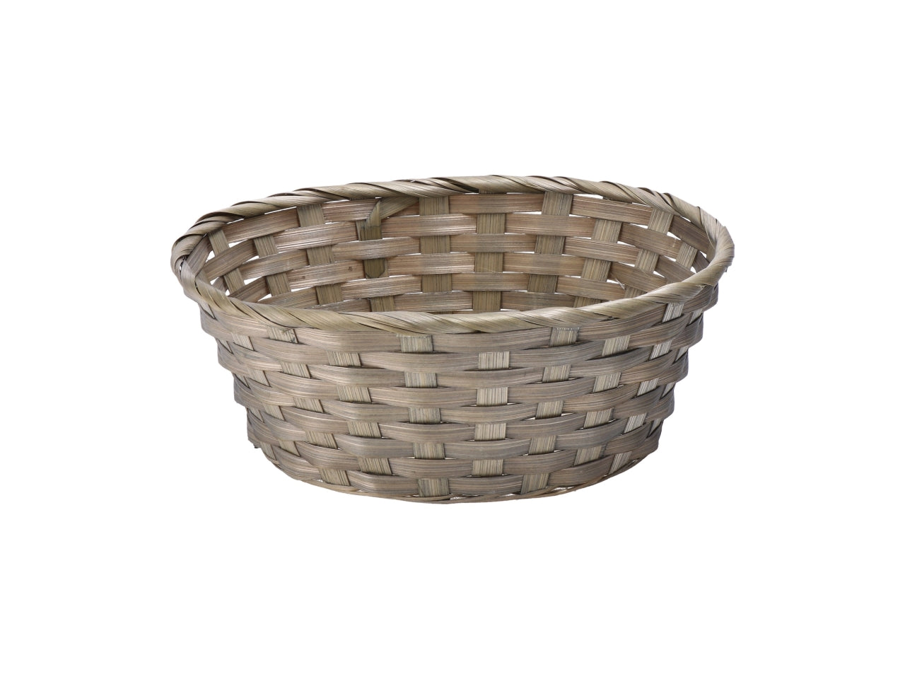Cesto portaoggetti in bamboo intrecciato, stile country, ovale - 26x19xh.10cm - 4 colori disponibili - Star