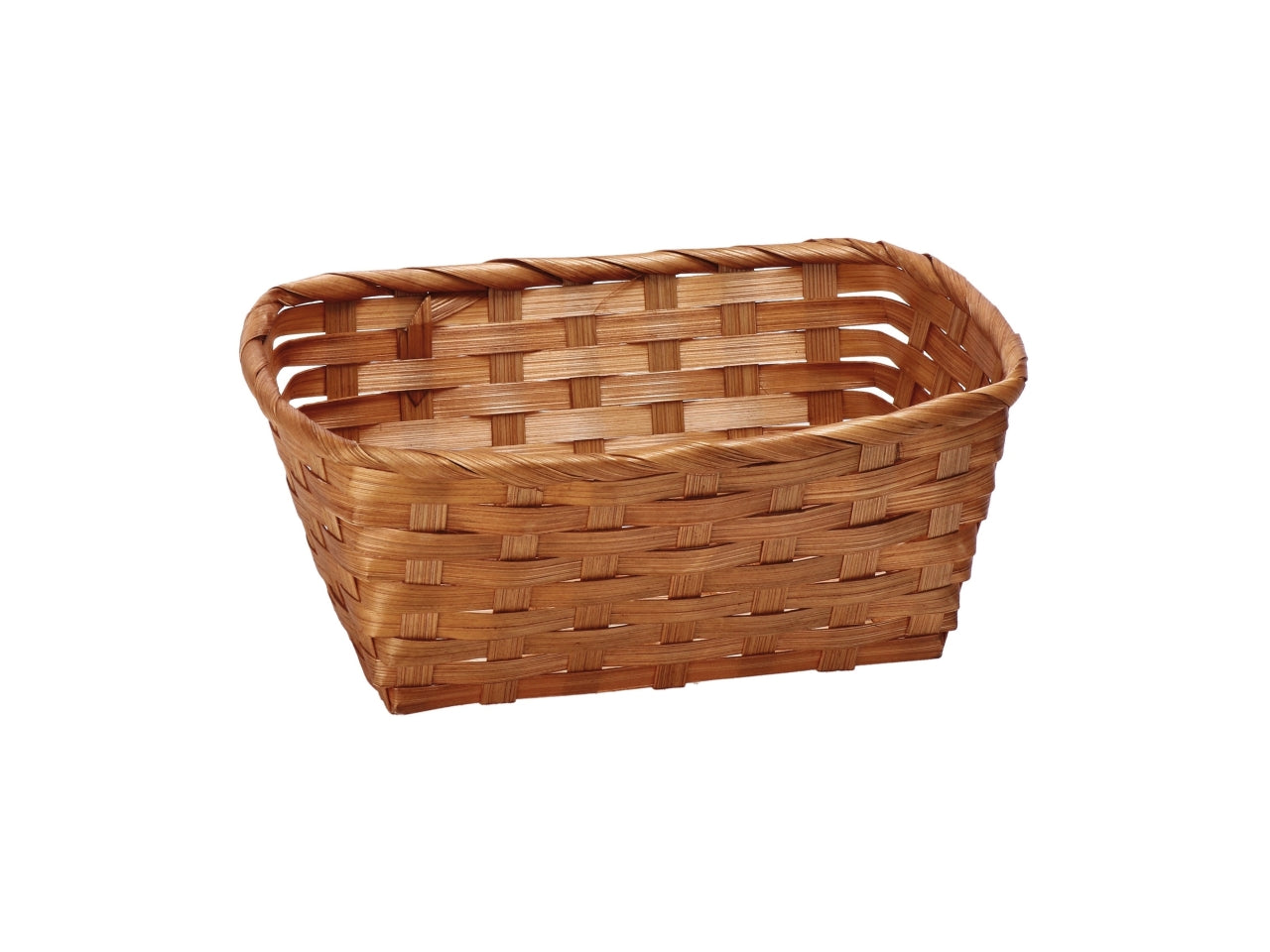 Cesto portaoggetti in bamboo intrecciato, stile country, rettangolare 23x17xh.10cm - 4 colori disponibili - Star