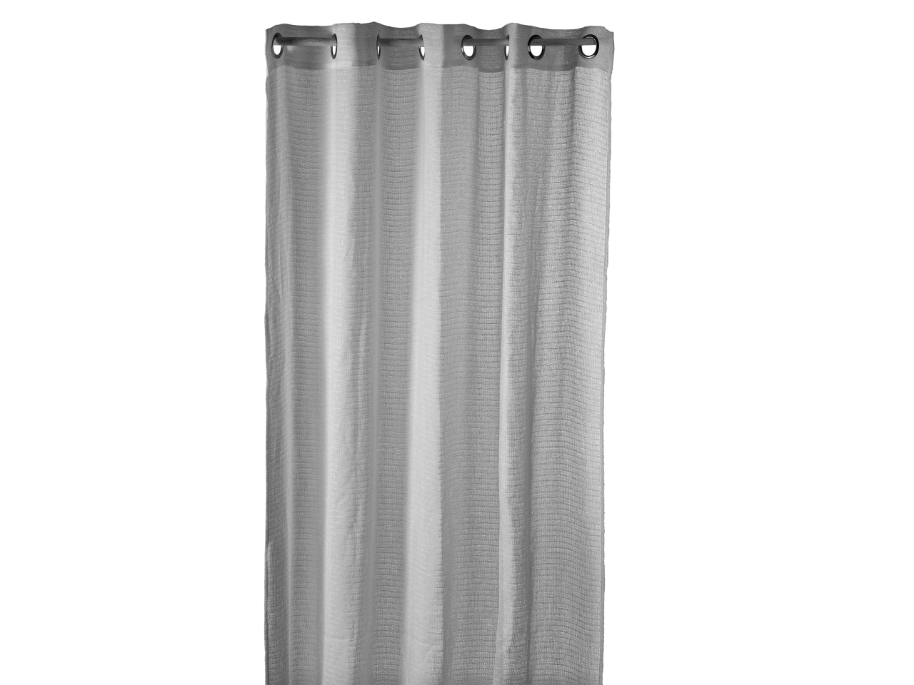 Tenda da interni moderna rigata semitrasparente con anelli, 3 colori disponibili, lavabile a 30Â° - 140x280 cm - Star