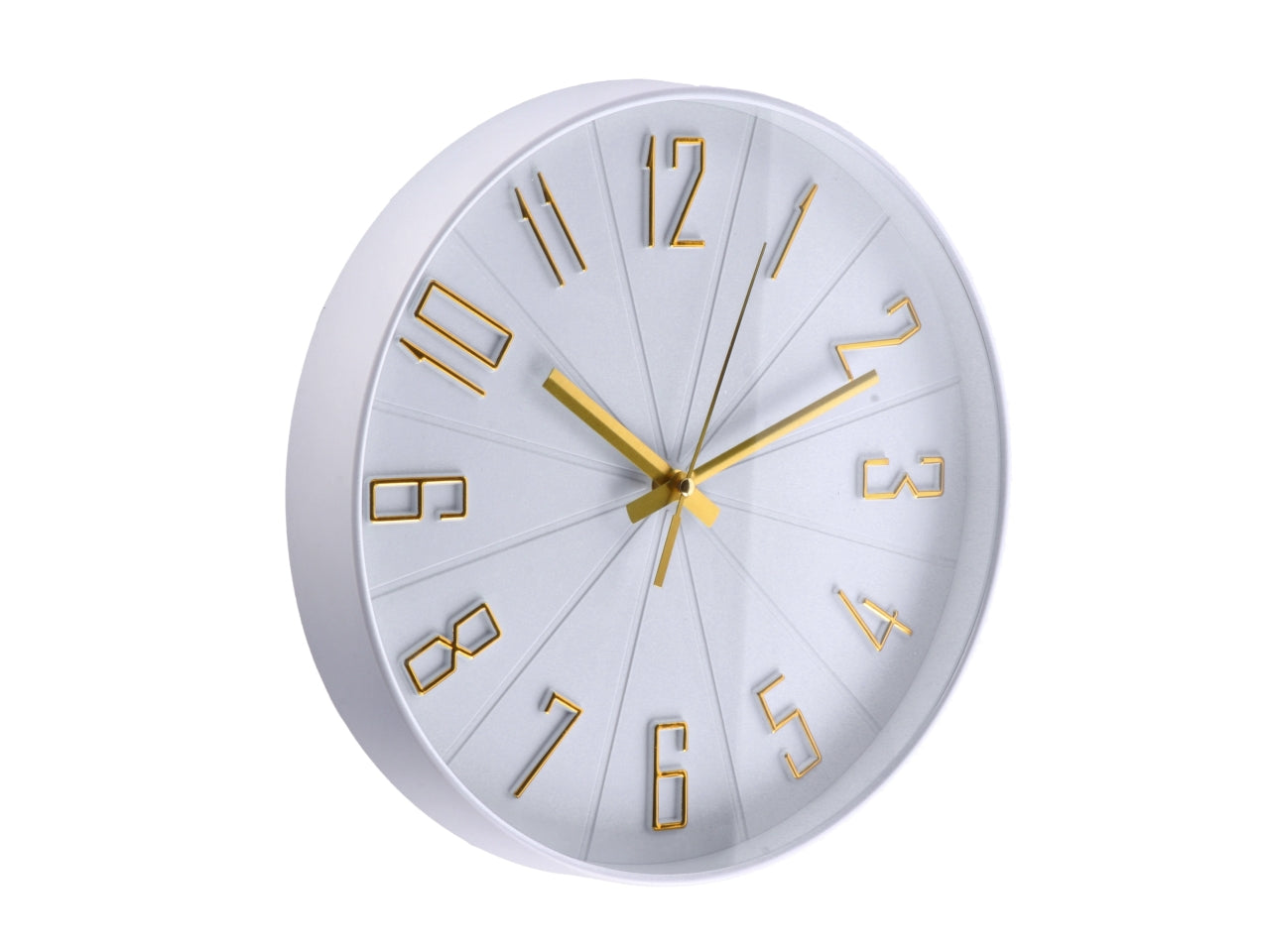 Orologio da parete moderno in plastica in 2 colori assortiti, 30,5 cm  AD Trend