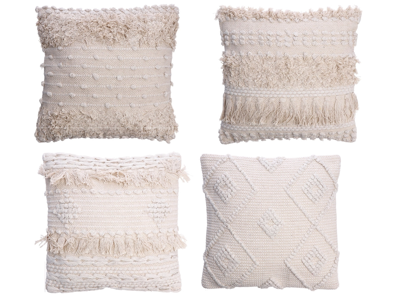 Cuscino in cotone 45x45cm 4 modelli assortiti