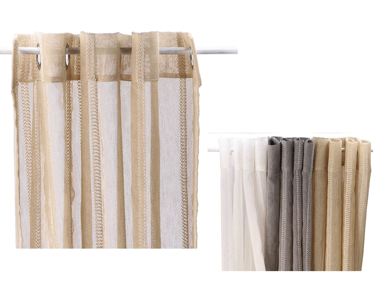 Tenda in tessuto tia 140x280cm 3 colori assortiti