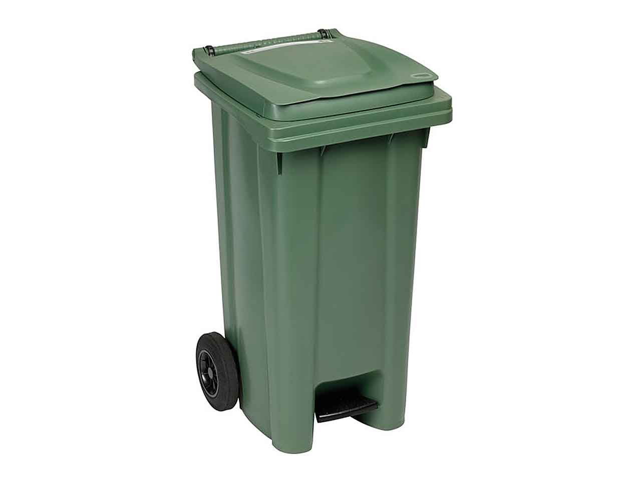Bidone carrellato c/pedale 120lt 25701