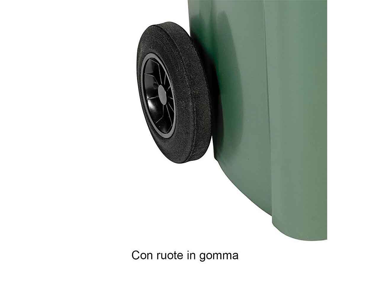 Bidone carrellato c/pedale 120lt 25701