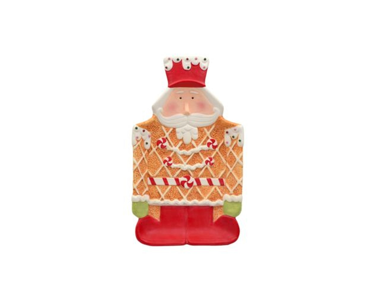 Piatto con babbo natale 16x27cm